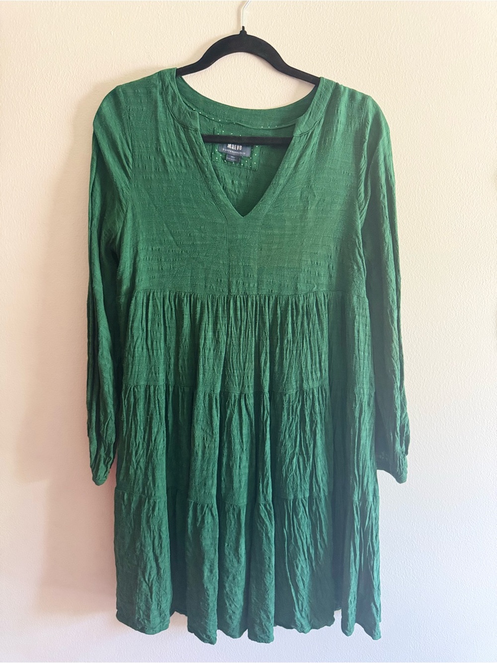 Anthropologie Maeve Amber Tiered Tunic Dress size small
